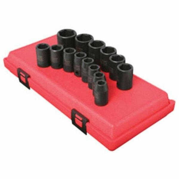 Gourmetgalley 0.5 in. Drive Metric Impact Socket Set - 14 Piece GO3638105